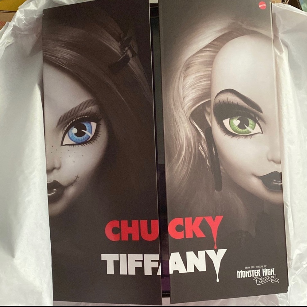 Monster High skullector Chucky and Tiffany Dolls